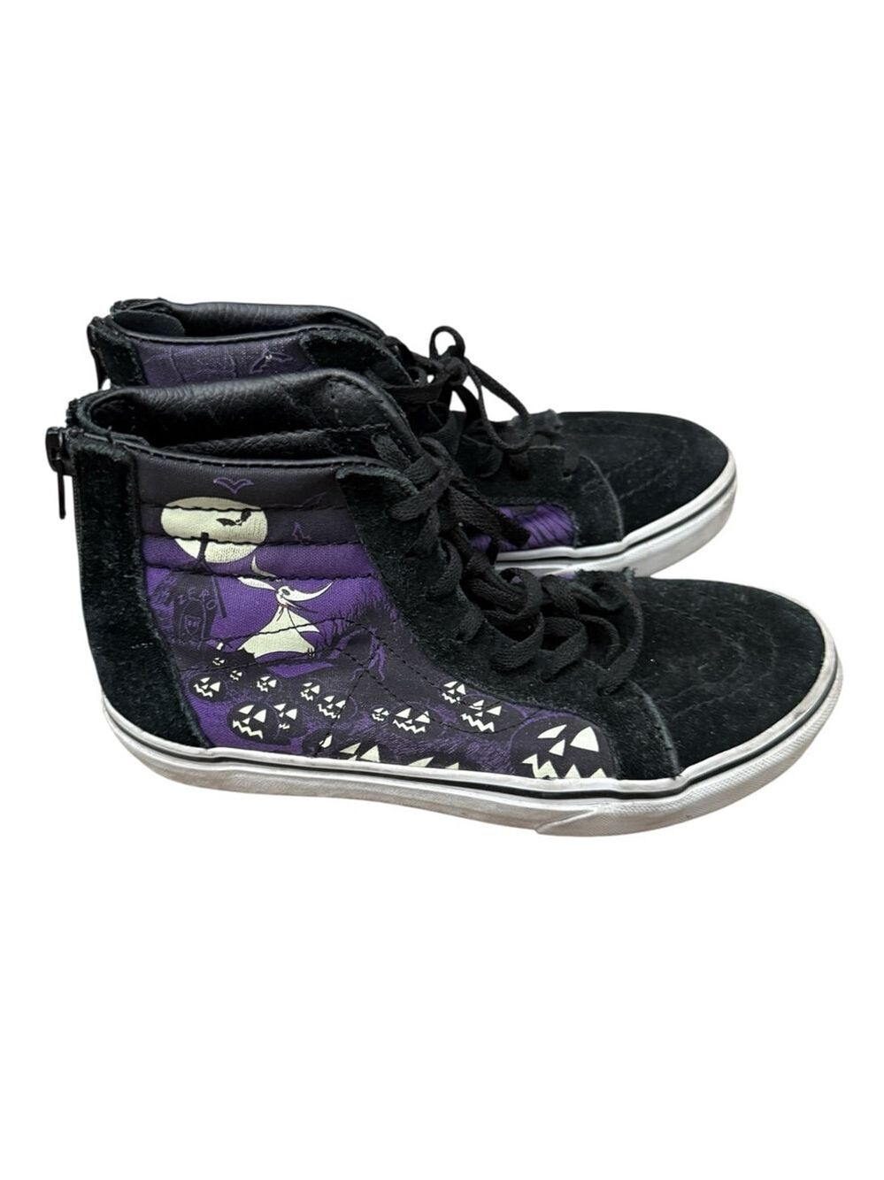 Vans x Disney Nightmare Before Christmas High Top Sneakers Kids 4 Jack Skellingt - Picture 4 of 10